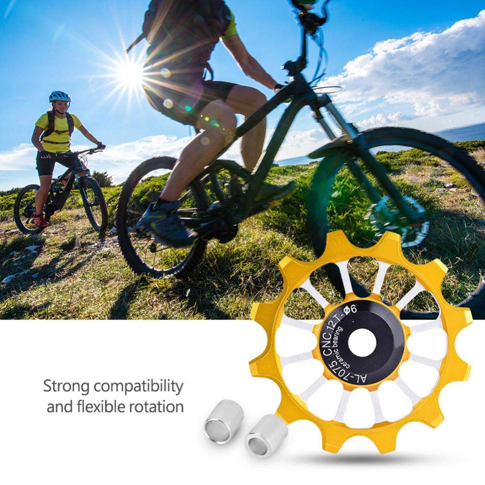 VGEBY1 Rear Derailleur Jockey Wheel - Sealed Bearing Pulley Guide Wheel for Bike Derailleurs | Perfect for Mountain Bikes & Road Bikes Cycling Maintenance
