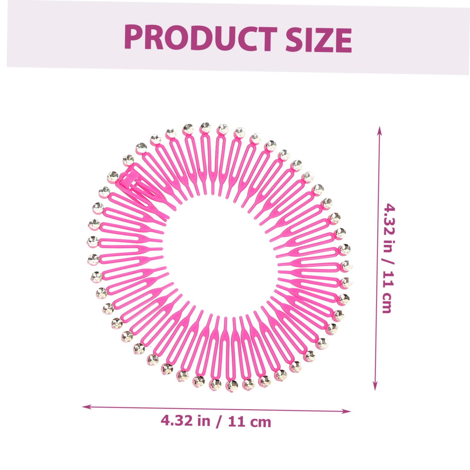 FOMIYES 24-Pack Stretchable Comb Headbands for Women - 90s Style Hair Accessories, Wig Holders & Hair Extensions (Elastic, Propylene) - Perfect for Parties, Cosplay & Everyday Styling