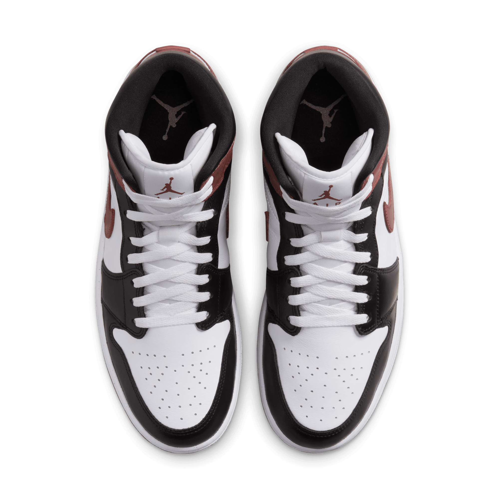 AIR JORDAN 1 MID SE Sneakers - White/Dark Pony/Black Colorway - Men's Basketball Shoes for Casual Wear & Street Style