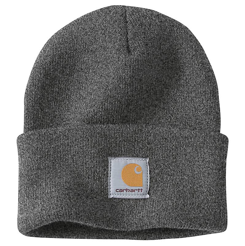 Carhartt Knit Cuffed Beanie Hat for Men & Women - Warm Winter Skull Cap with Fleece Lining - Perfect for Outdoor Activities, Hiking, and Cold Weather Protection