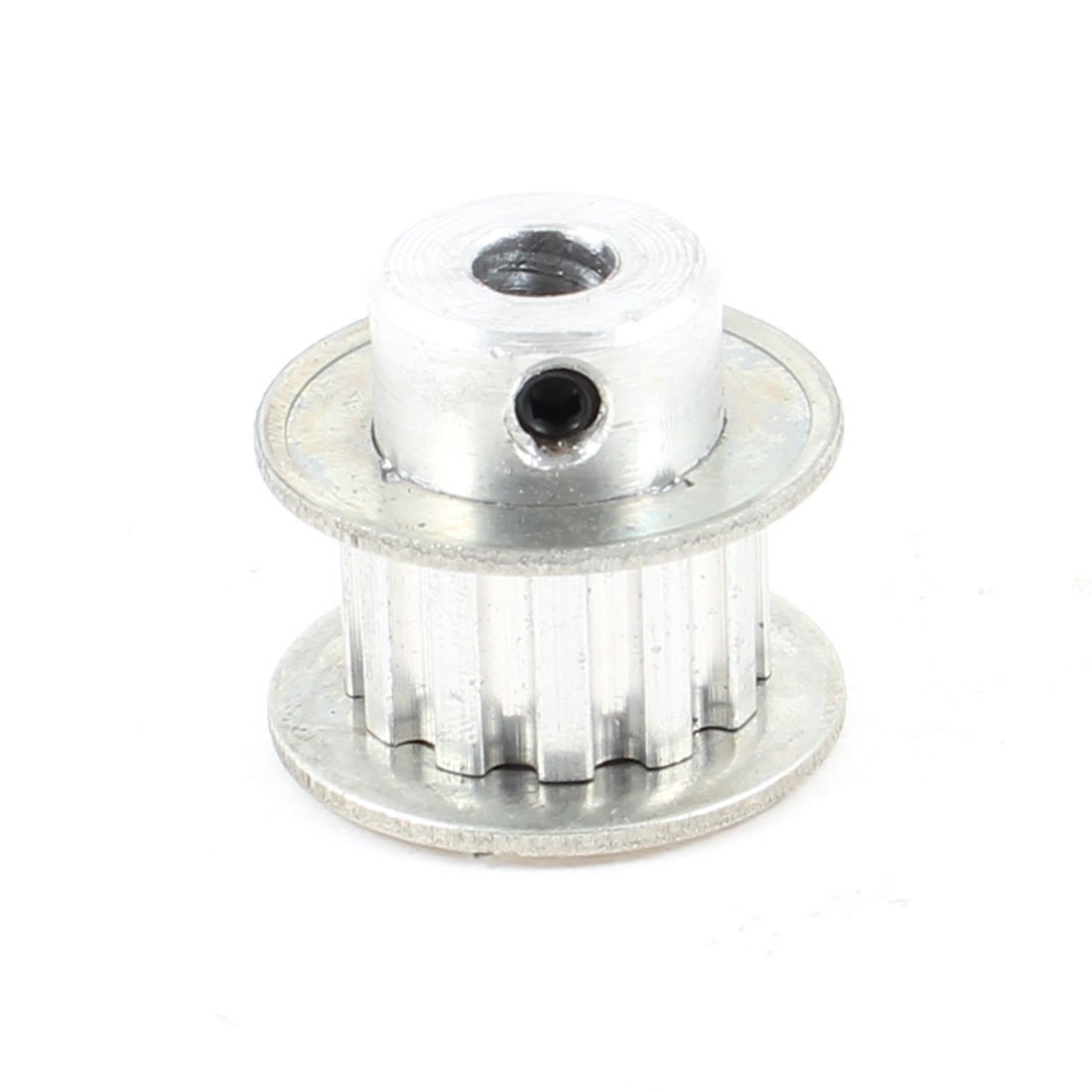 uxcell 12 Teeth 6mm Pilot Bore Aluminum Alloy Timing Belt Pulley - Silver Tone, for 3D Printers, CNC Machines, and Industrial Equipment