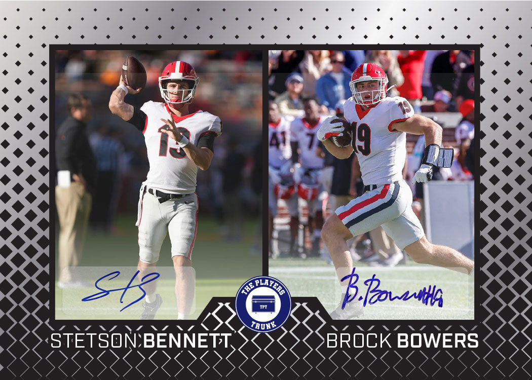 STETSON BENNETT & BROCK BOWERS Dual Signed Limited Edition 2022 Silver Variation Trading Card (#/75) - First Edition Collectible for Sports Memorabilia Fans & Card Investors