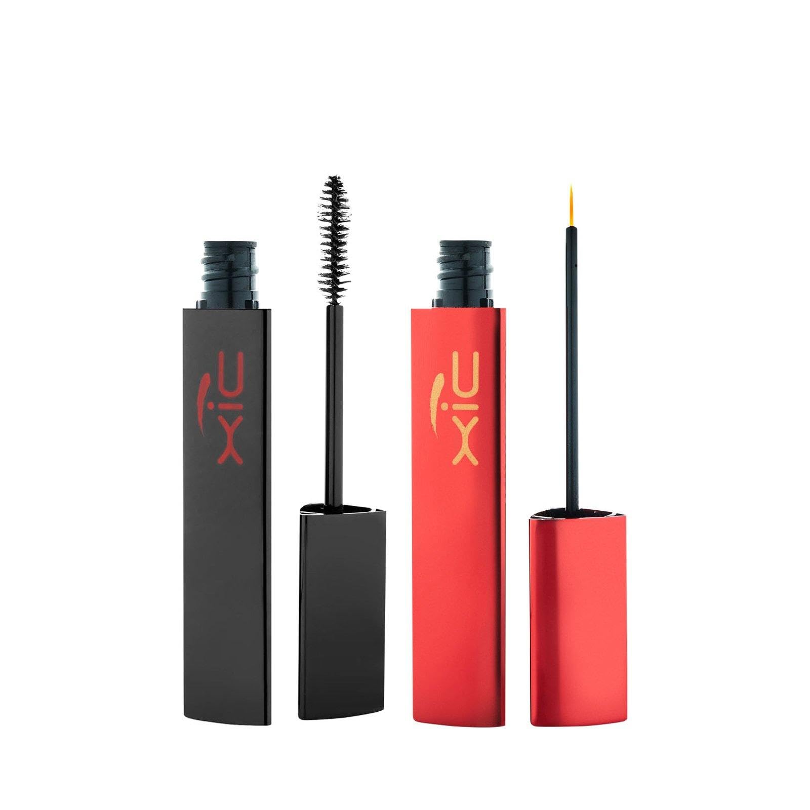 Eyelash & Eyebrow Growth Serum with Professional Mascara - 2 in 1 Kit (1 Enhancer + 1 Xtreme Mascara) for Longer Lashes & Bold Look | Perfect for Athletes & Gym Workouts | XiC Duo Xtreme Beauty Set