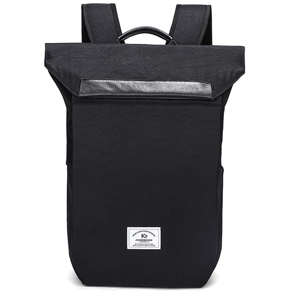 Vintage Slim Laptop Backpack for Travel & College - Waterproof USB Charging Business Bag Fits 15.6 Inch Notebook (Black) | Perfect for Commuting, School & Business Trips