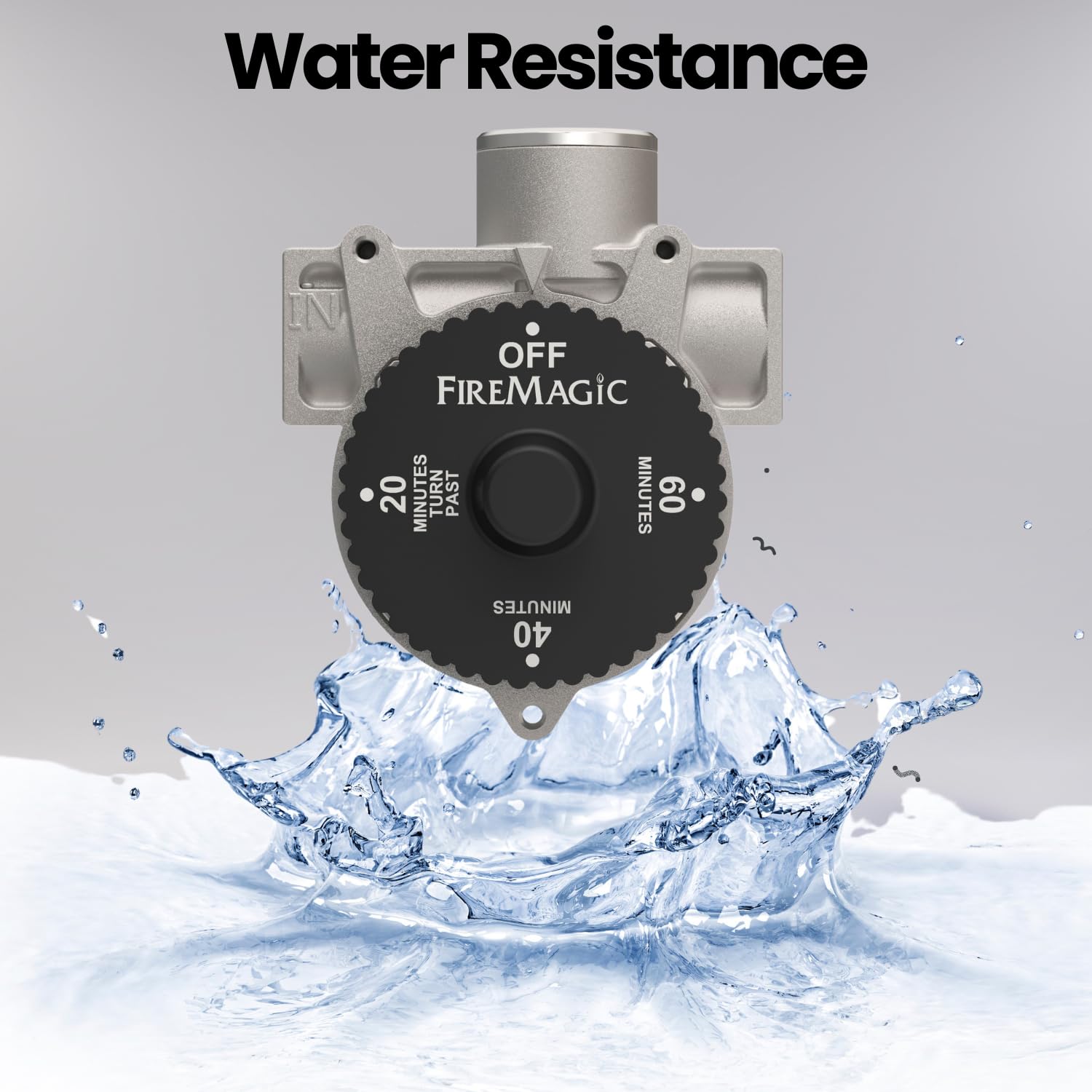 Fire Magic 1-Hour Automatic Timer Shut Off Valve (PET-3092B) - Smart Water Flow Control for Irrigation, Pools & Home Safety