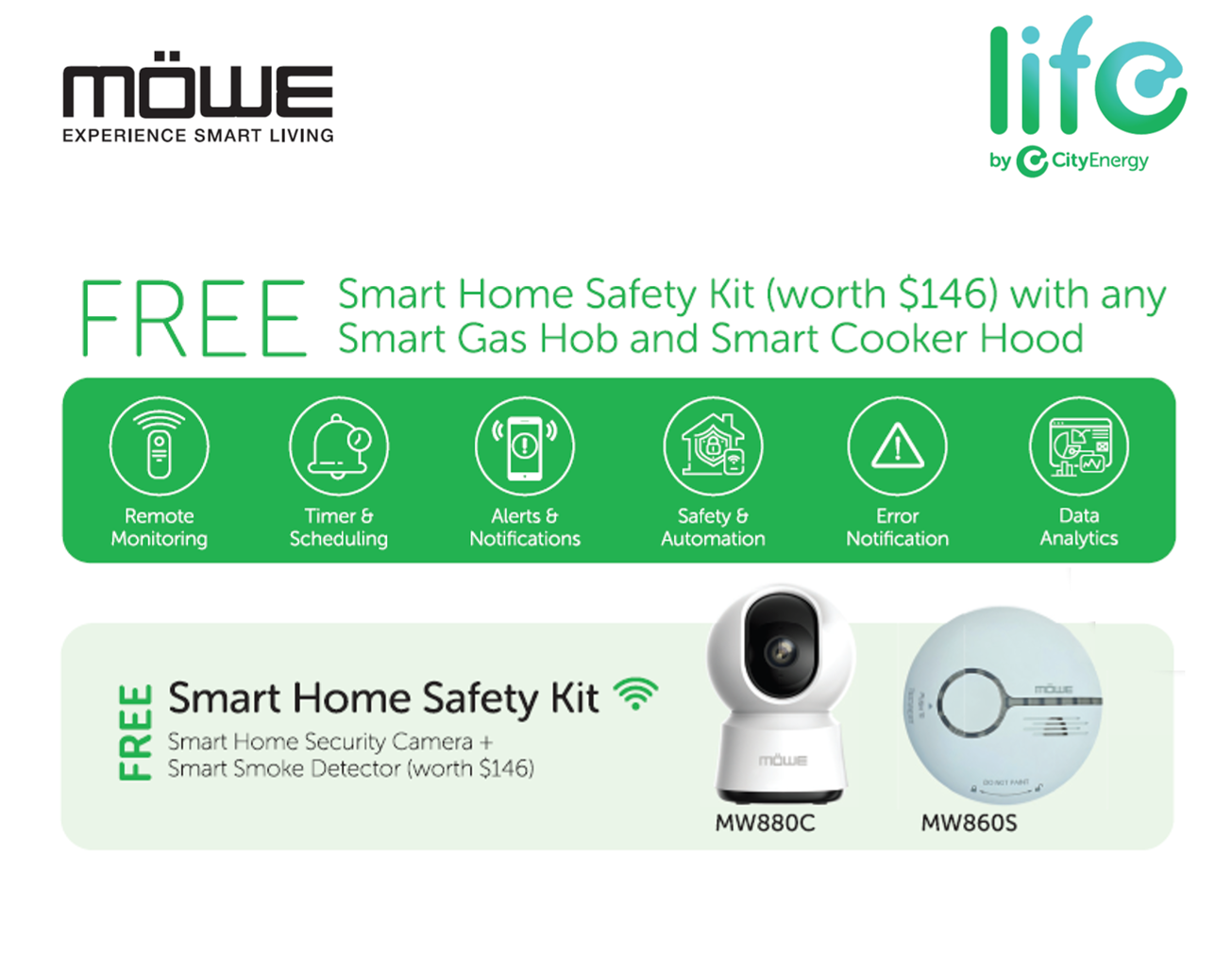 Smart WiFi Cooker Hood Mw980S - Built-in Kitchen Ventilation with Remote Control for Modern Homes | Perfect for Apartments, Open Kitchens & Smoke-Free Cooking