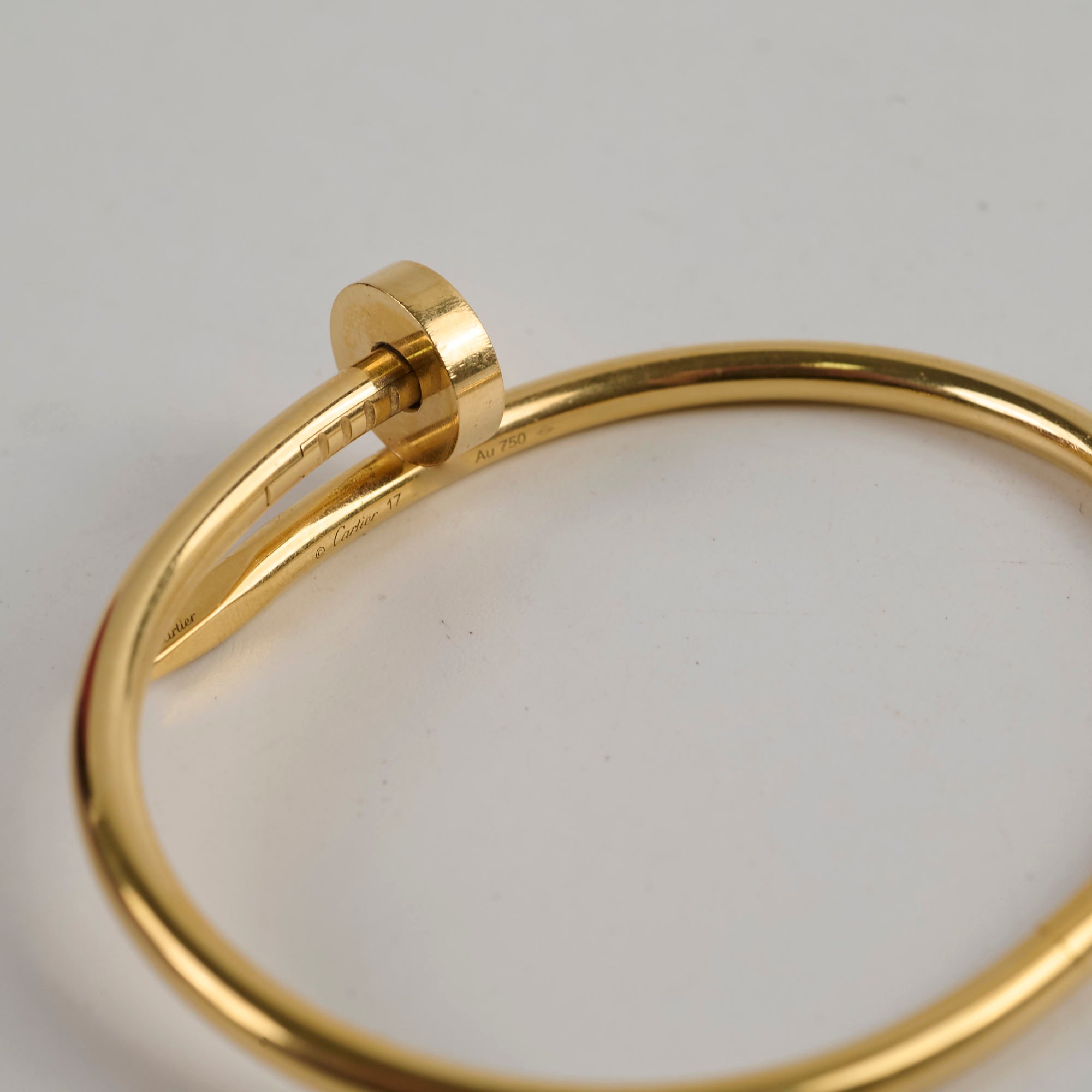 Cartier Juste Un Clou 18K Yellow Gold Bracelet Size 17 - Luxury Jewelry for Women, Perfect for Parties, Weddings & Special Occasions