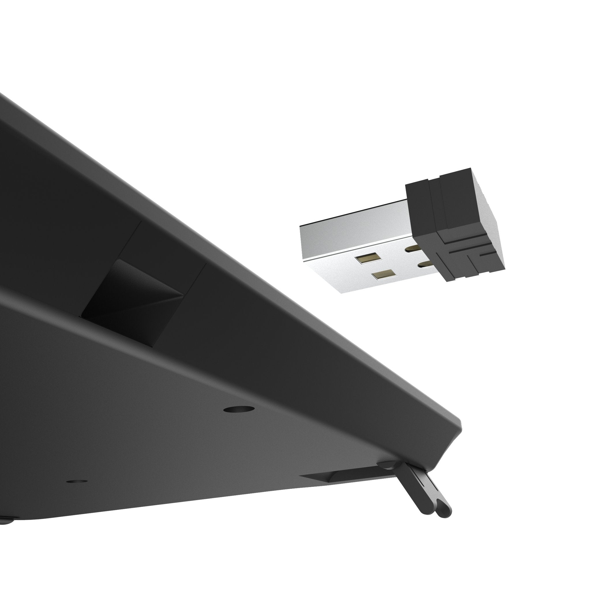 Bianca Belair Wireless USB Keyboard - Slim Steel Design for PC, Laptop, Mac - Perfect for Home, Office, and Gaming Use