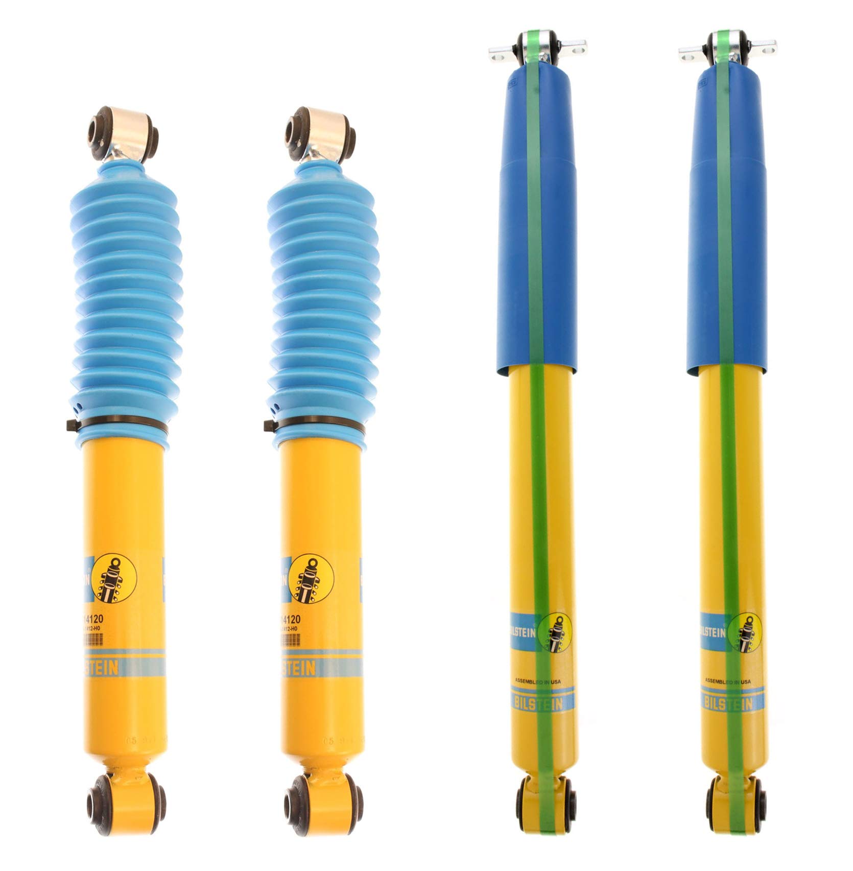 Bilstein B6 4600 Front & Rear Shock Absorber Kit for Chevrolet Blazer & GMC Jimmy - Heavy Duty Performance Shocks for Off-Roading, Towing & Smooth Ride