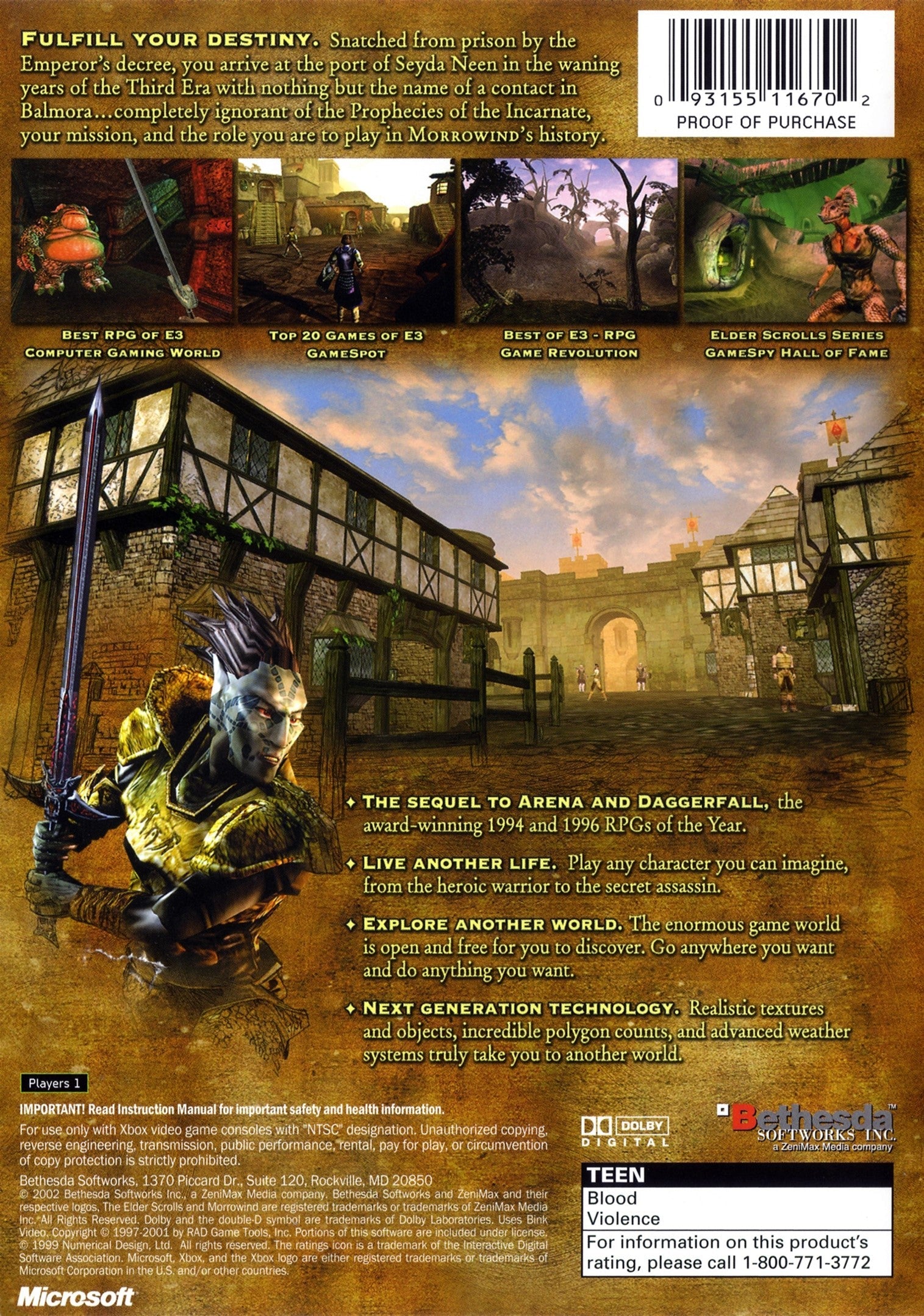 The Elder Scrolls III: Morrowind - Open World RPG Game for PC | Epic Fantasy Adventure | Perfect for Gamers & Fantasy Lovers