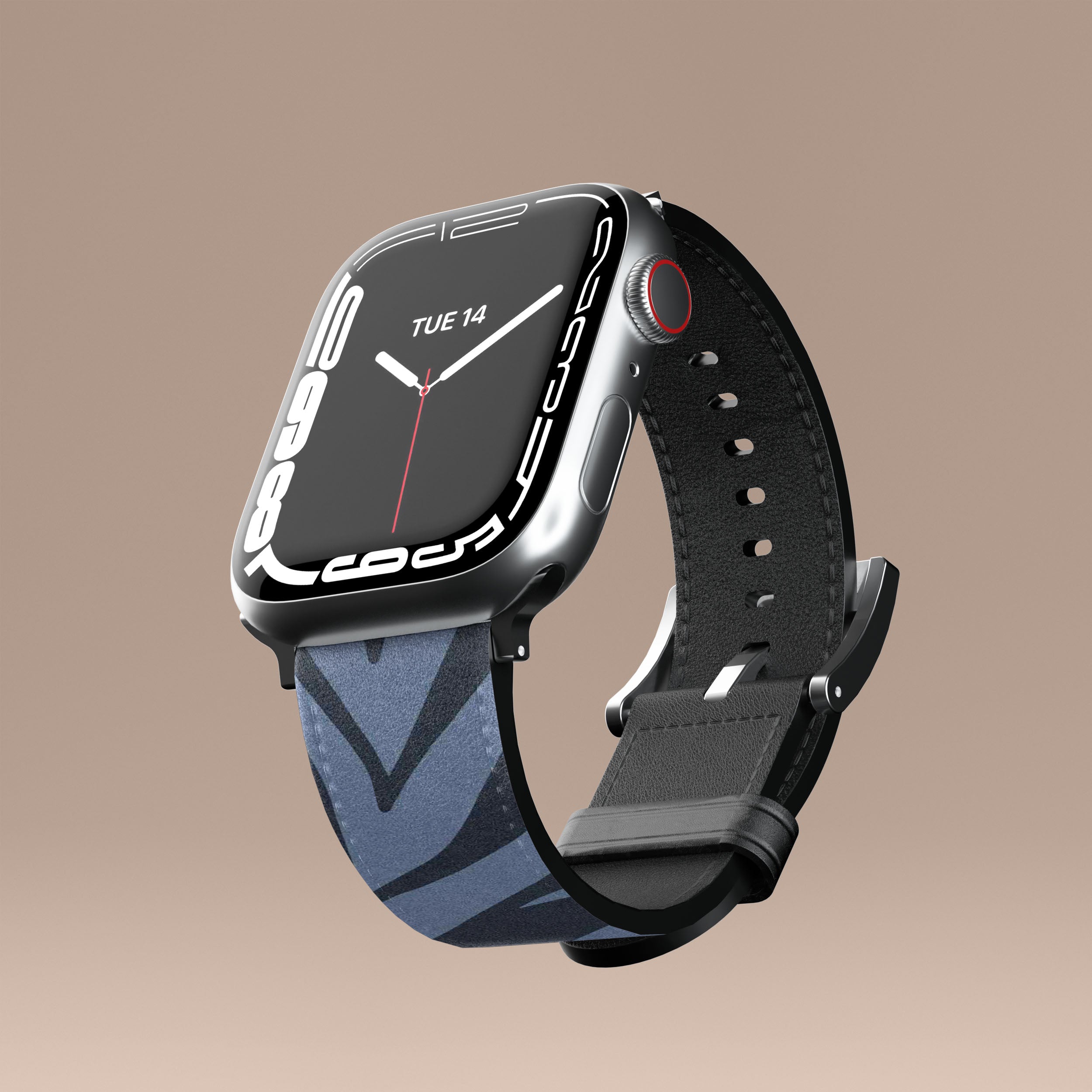 Blue Zebra Pattern Apple Watch Band - Stylish & Durable Replacement Strap for Apple Watch Series 1-9 - Perfect for Workouts, Running & Everyday Fashion Accessory