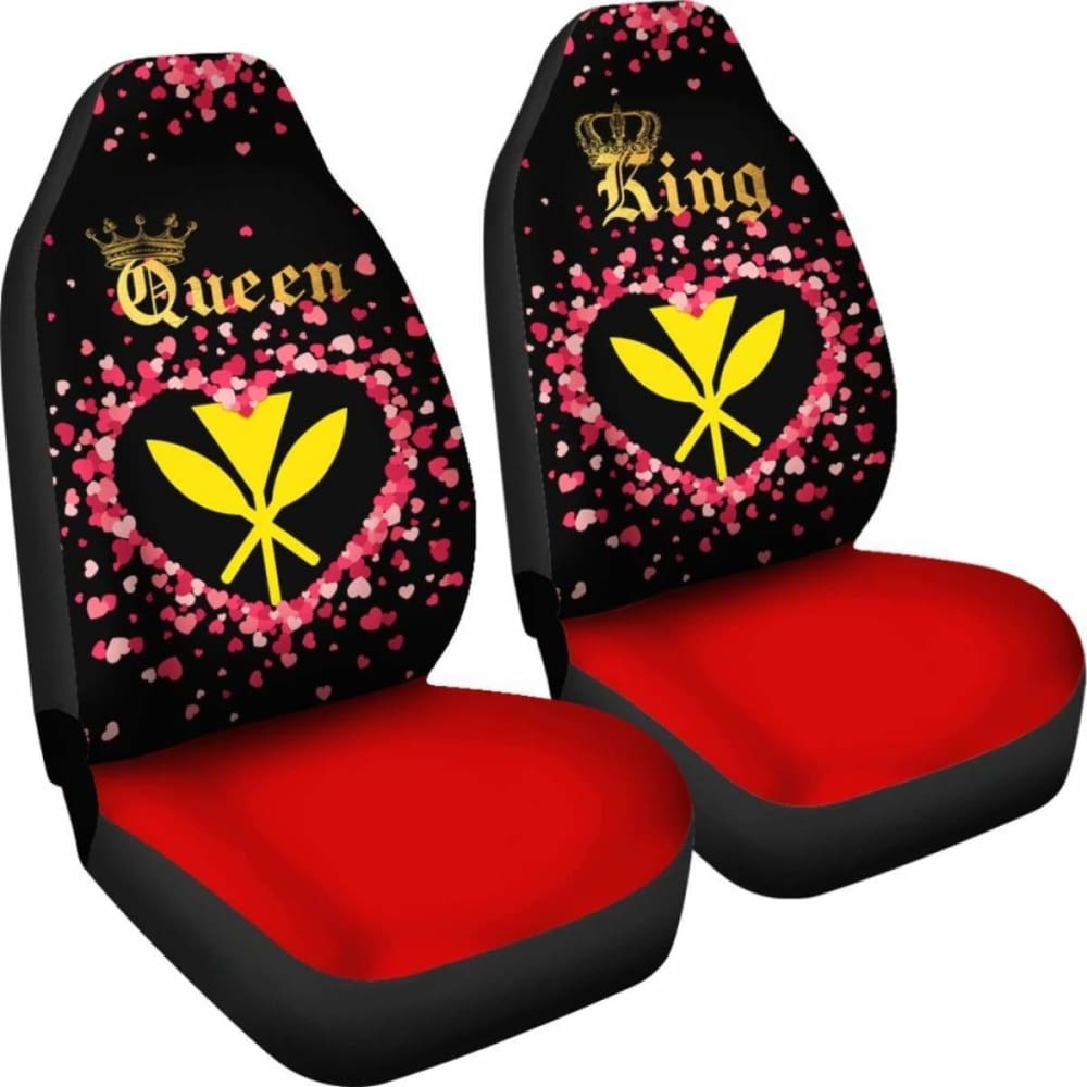 Premium Hawaiian Kanaka Maoli Car Seat Covers - Universal Fit for Couple, King & Queen Size Vehicles - Durable & Stylish Protection for Cars, Trucks & SUVs - Perfect for Road Trips, Daily Commutes & Beach Adventures