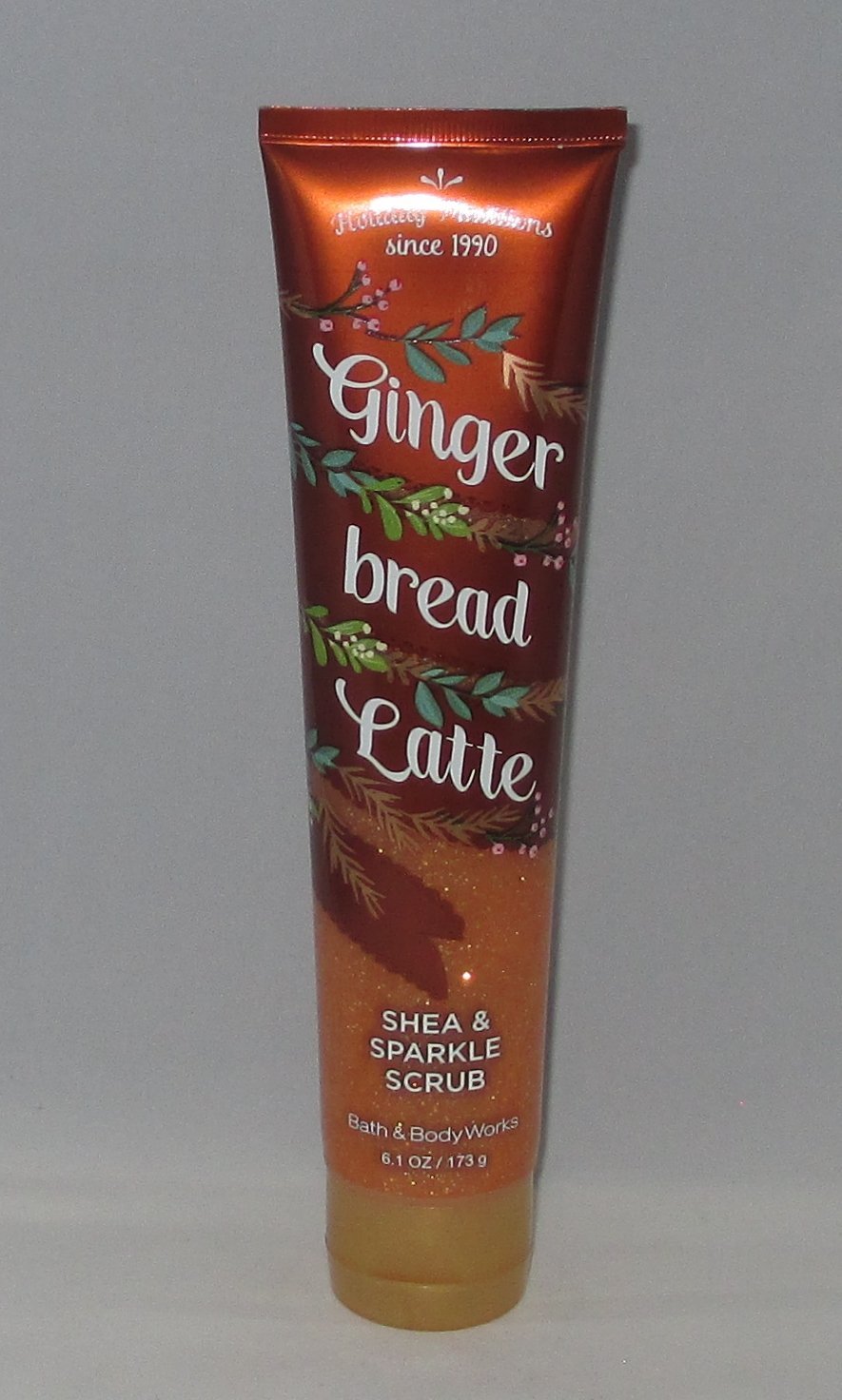 Bath & Body Works Shea & Sparkle Scrub - Gingerbread Latte Scented Exfoliating Body Scrub for Soft, Glowing Skin | Perfect for Winter Skincare & Holiday Gifts