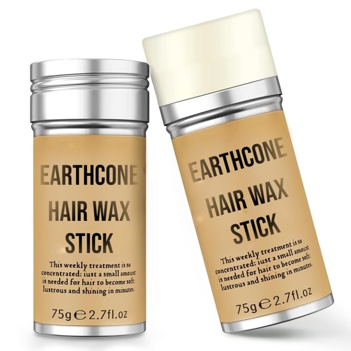 EARTHCONE Hair Wax Stick for Men & Women - Non-Greasy Styling Wax for Wigs, Flyaways & Frizz Control (1 Piece) - Perfect for Daily Hairstyling, Edge Control & Wig Maintenance
