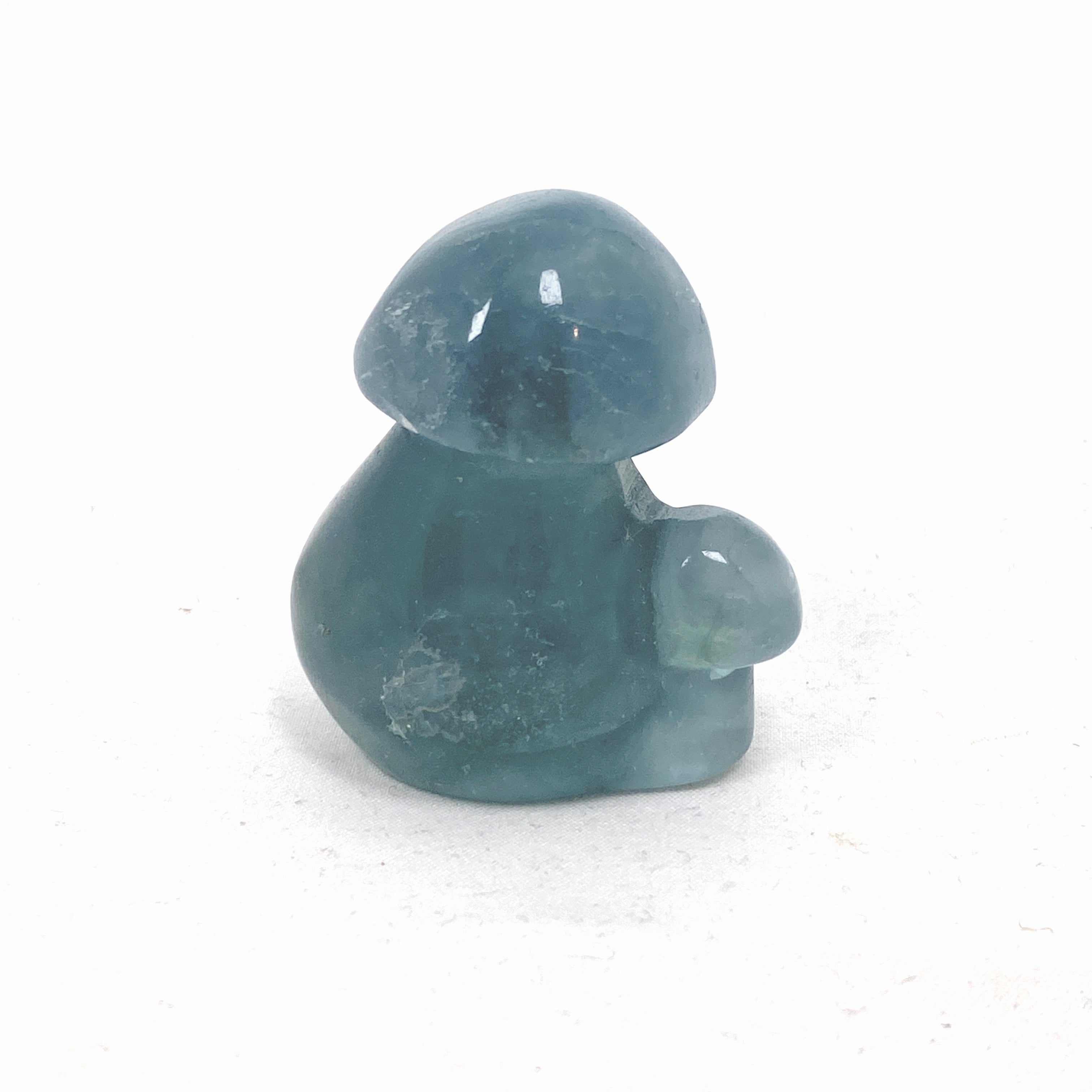 Natural Blue Fluorite Mushroom Crystal BFM 01 - Healing Stone for Meditation, Reiki & Home Decor