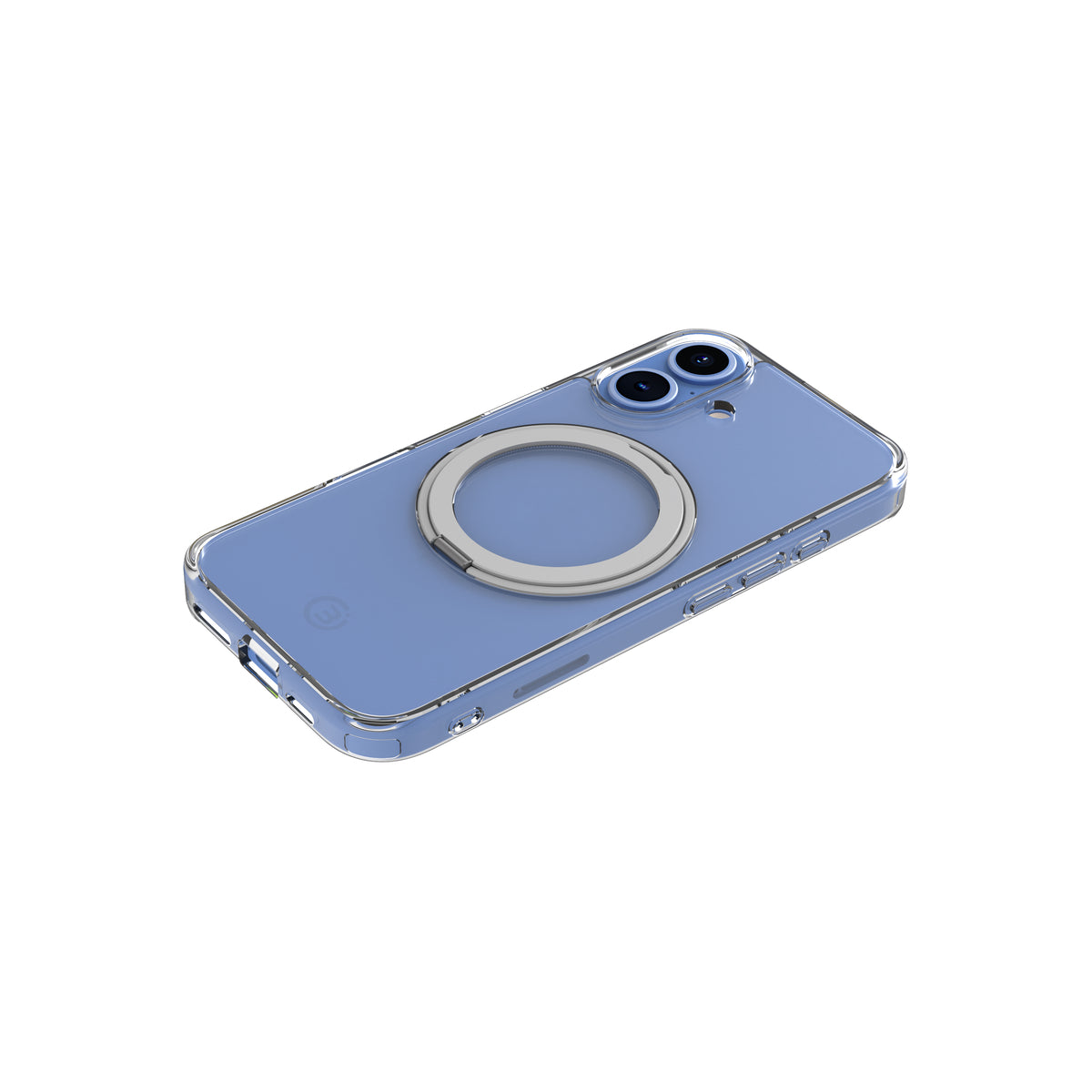 3sixT NeoStand 360° Rotating Clear Phone Case for iPhone 16 - Shockproof Protective Cover with Stand Feature for Watching Videos, Gaming & Hands-Free Calling