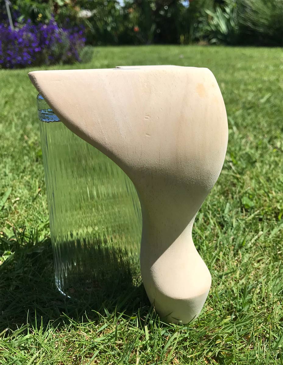 Elegant Cabriole Wood Furniture Legs - Handcrafted Solid Wood Curved Legs for Chairs, Tables & Cabinets - Perfect for Vintage & Classic Home Decor