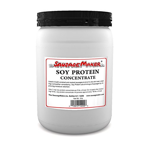 Premium Soy Protein Concentrate for Sausage Making - 1 lb. 12 oz. (28 oz) - Plant-Based Meat Alternative for Homemade Sausages, Burgers & Vegan Recipes - High Protein, Gluten-Free & Non-GMO