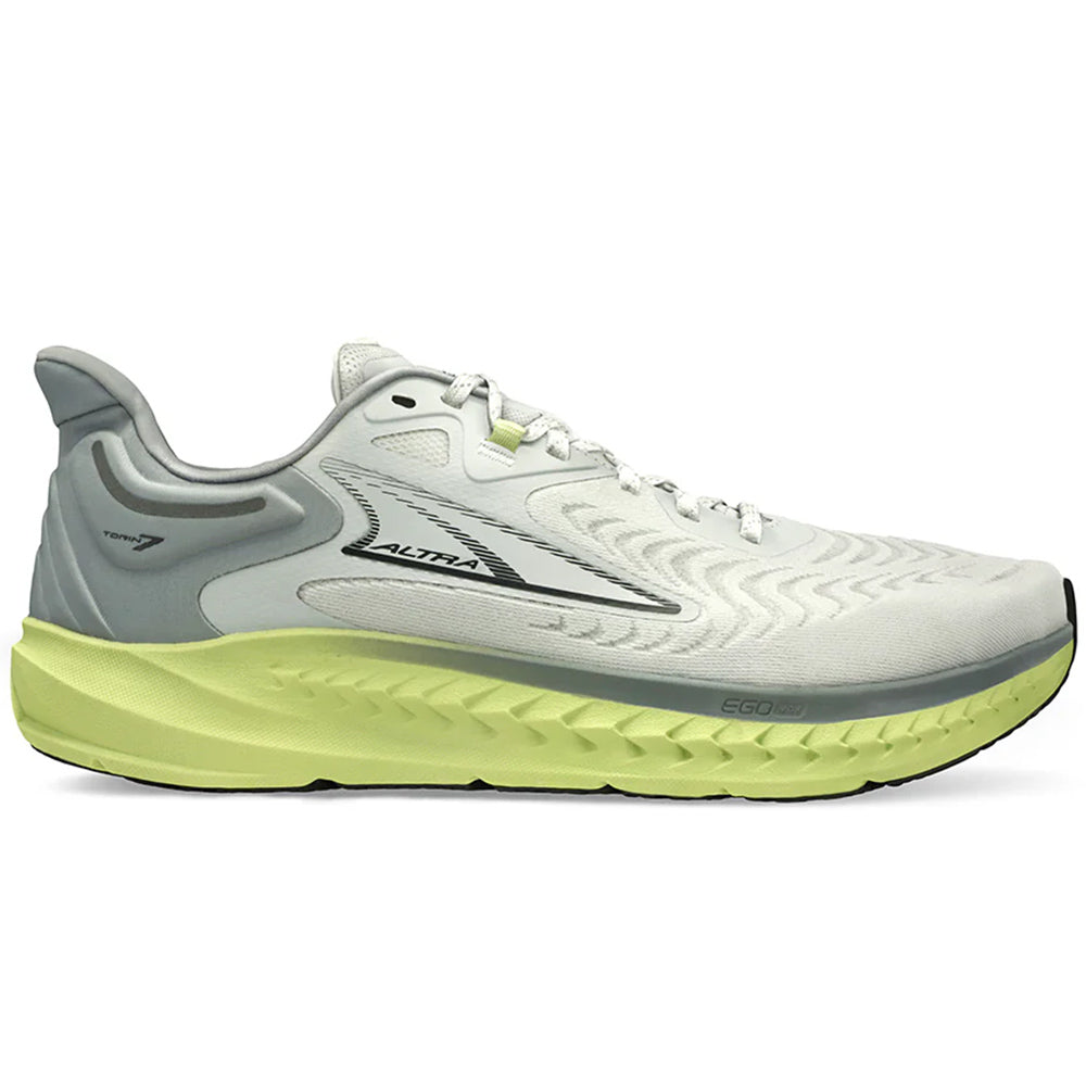 Altra Torin 7 Men's Running Shoes - Lightweight & Cushioned for Road Running - Gray/Green - Size 8 D Medium - Perfect for Marathon Training & Daily Jogging