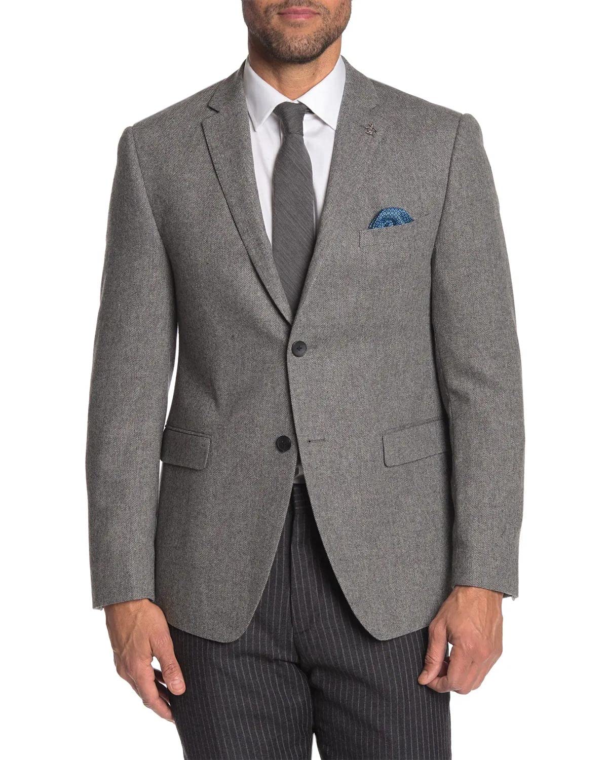 Original Penguin Men's Classic Fit Blazer - Slim Tailored Sport Coat for Business, Weddings & Formal Events | Premium Wool Blend Jacket for Office, Parties & Special Occasions