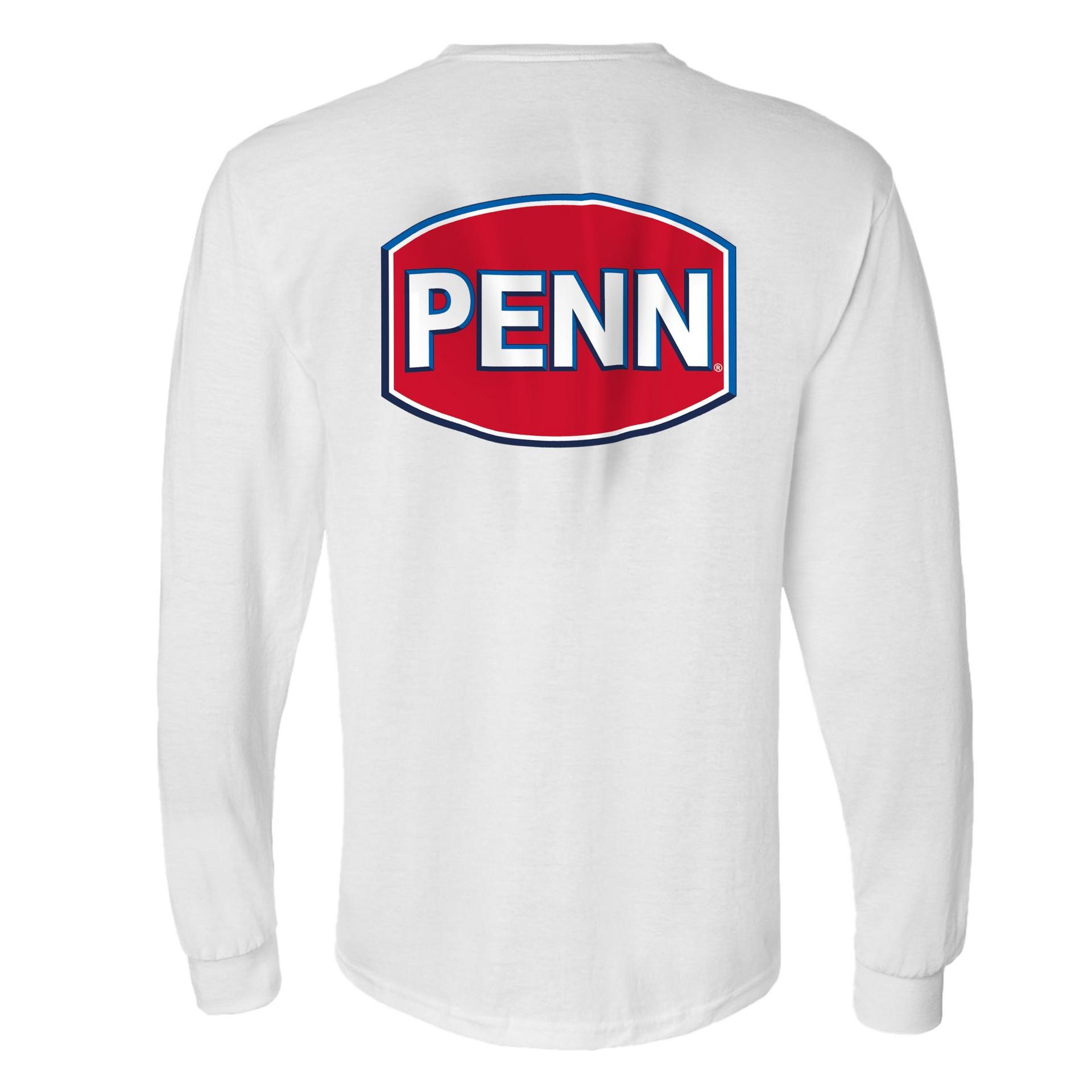 PENN® Long Sleeve T-Shirt for Men - Comfortable Cotton Crewneck Shirt for Casual Wear, Work & Outdoor Activities