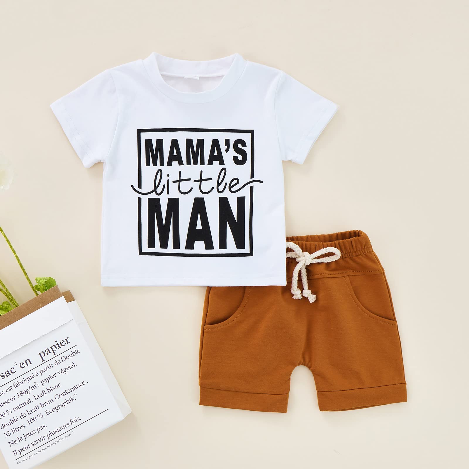 Baby Boys Summer Clothes Set - 100% Cotton Short Sleeve Tees & Shorts Outfits for Toddlers | Playtime, Beach, Park & Outdoor Activities