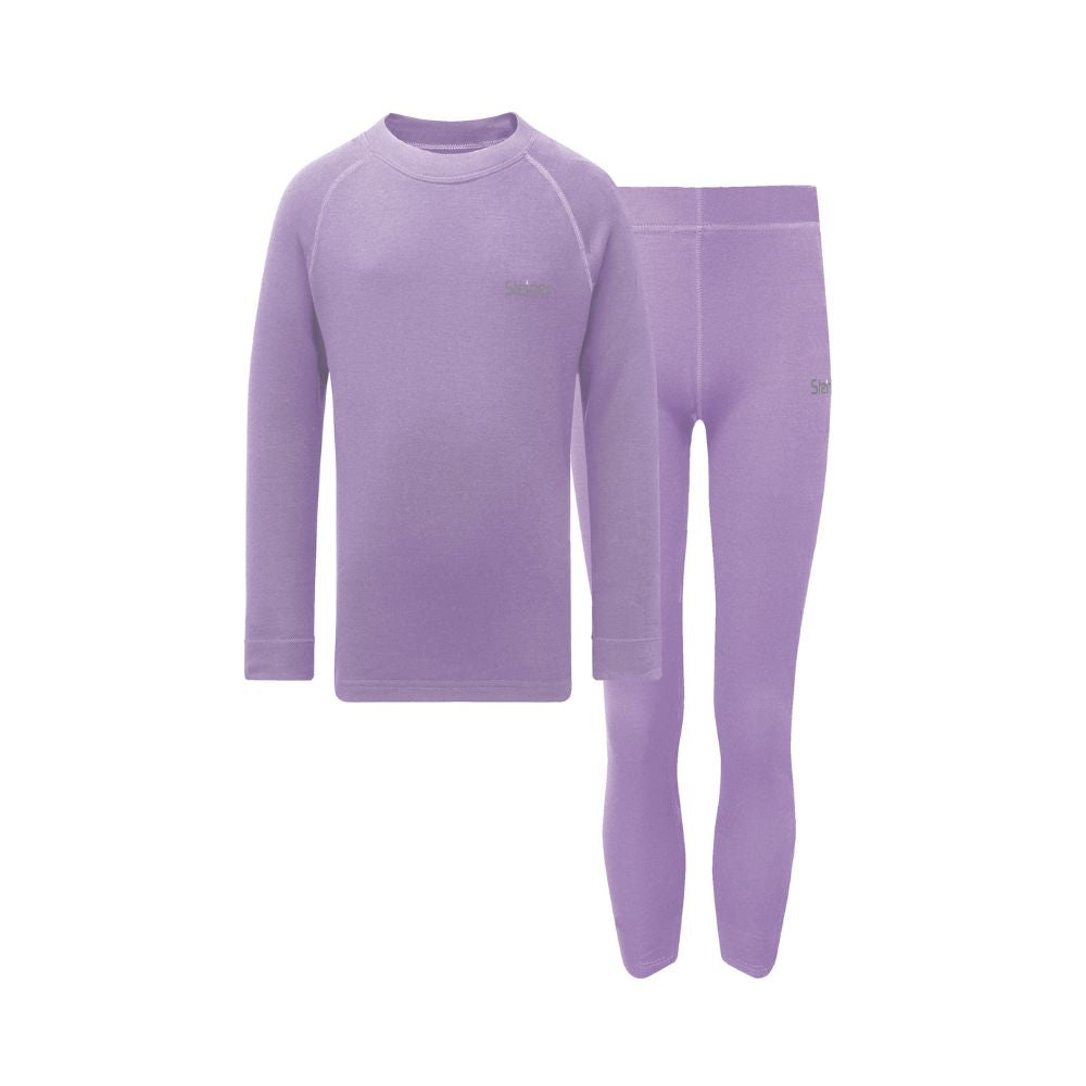 Steiner Soft Tec Active Thermal Top & Leggings Set for Women - Moisture Wicking, Breathable Workout Outfit in Lilac - Perfect for Yoga, Running & Winter Sports