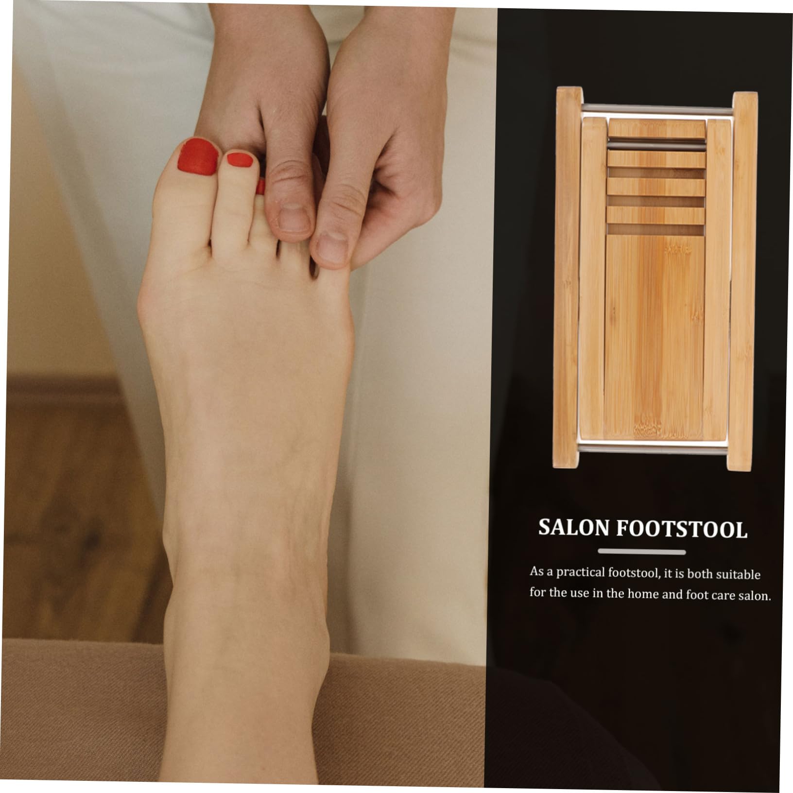 Premium Wooden Guitar Footstool - Adjustable Guitar Foot Rest & Stool for Musicians - Ergonomic Guitar Accessory for Comfortable Playing - Perfect for Practice, Performances & Studio Sessions