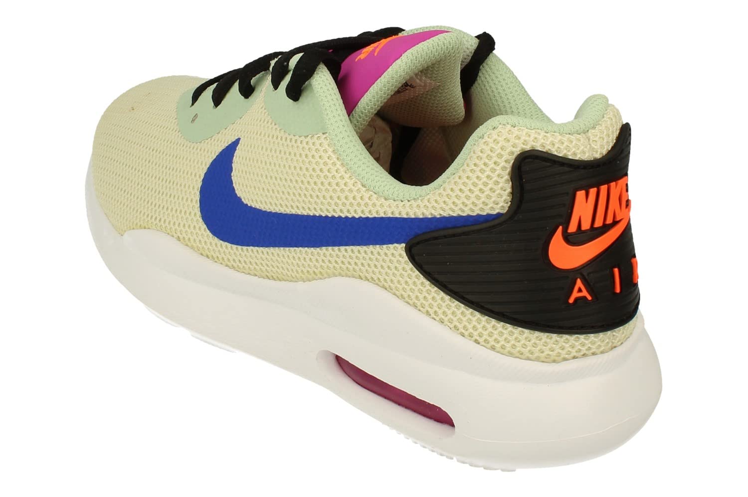Nike Women's Air Max Oketo ES1 Running Shoes - Lightweight Trainers for Jogging & Gym Workouts (Size UK 4 / US 6.5 / EU 37.5, Fossil Hyper Blue/Fire Pink) - Perfect for Running, Training & Casual Wear