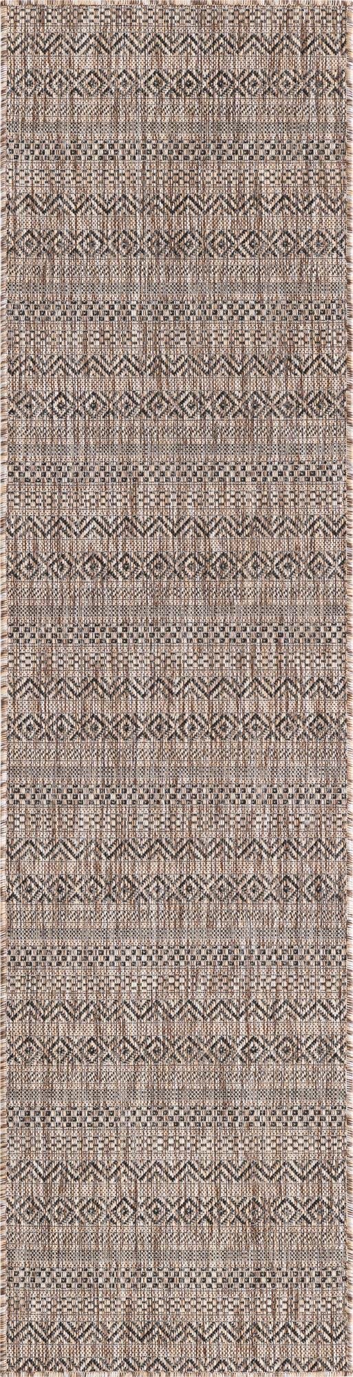 Unique Loom Maia Striped Outdoor Area Rug - 2' x 7' 10