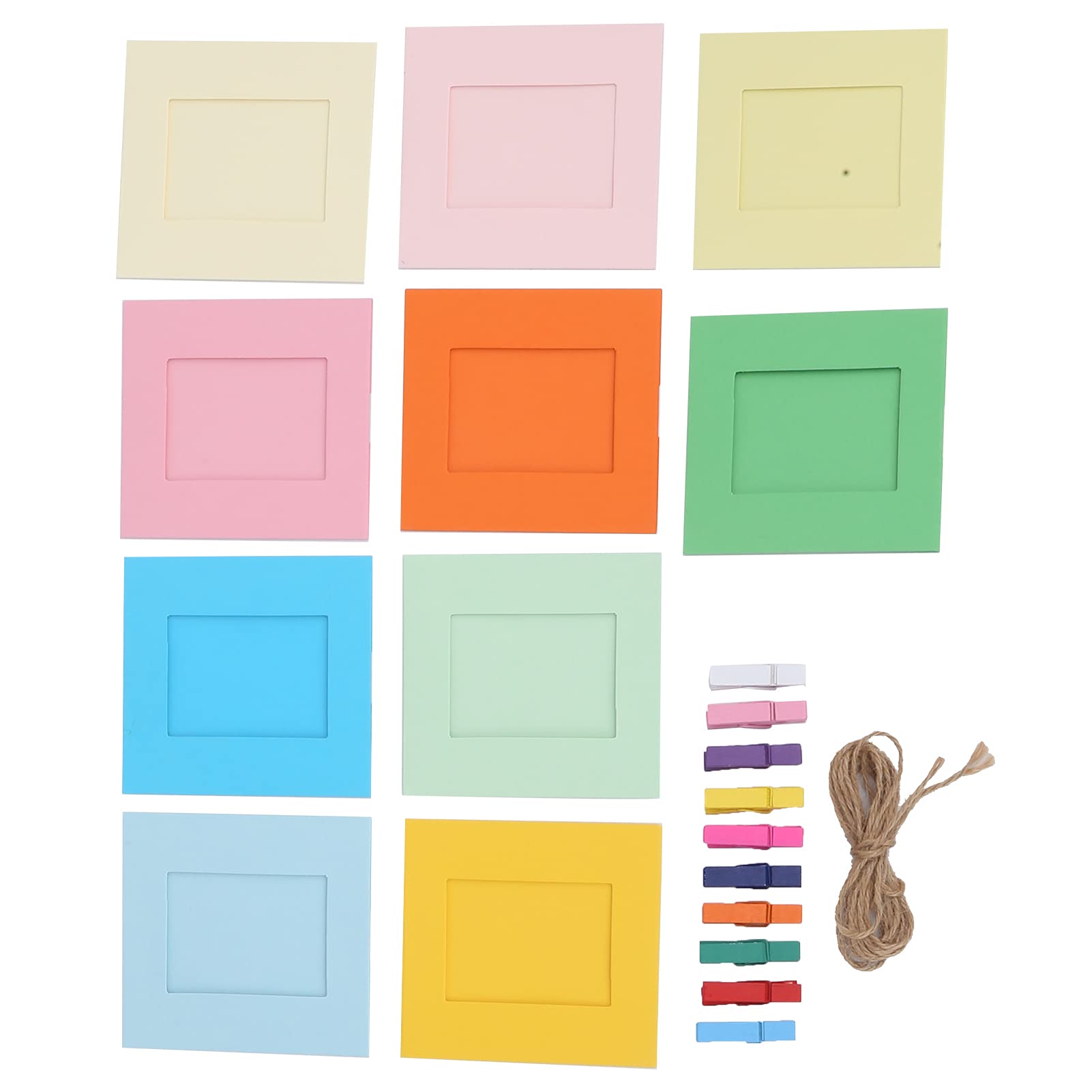 3 Inch Mini Photo Frames for Polaroid & Instant Cameras - DIY Wall Decor, Picture Display for Bedroom, Living Room & Office (Set of 6) - Perfect for Memories, Gifts & Home Decoration