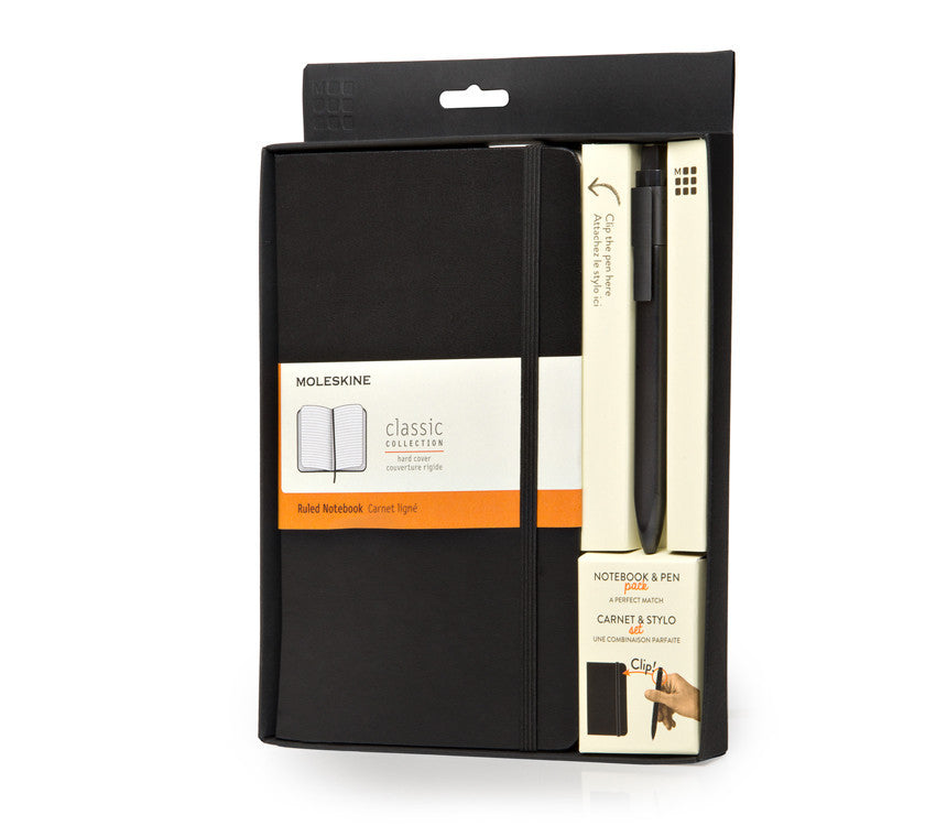 Premium Moleskine Notebook Bundle with Roller Pen & Hard Cover - Perfect for Journaling, Note Taking, and Gift Giving