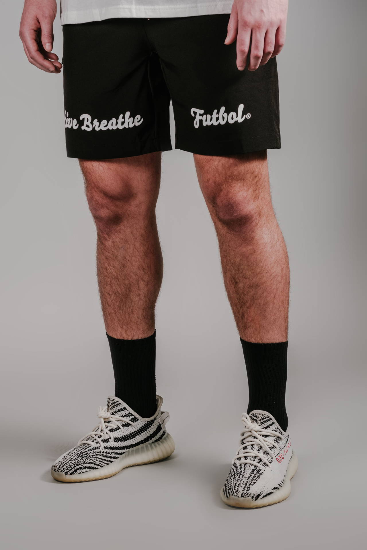 Live Breathe Futbol Maestro Performance Shorts (Turbo) - Black | Soccer Training & Match Wear for Men