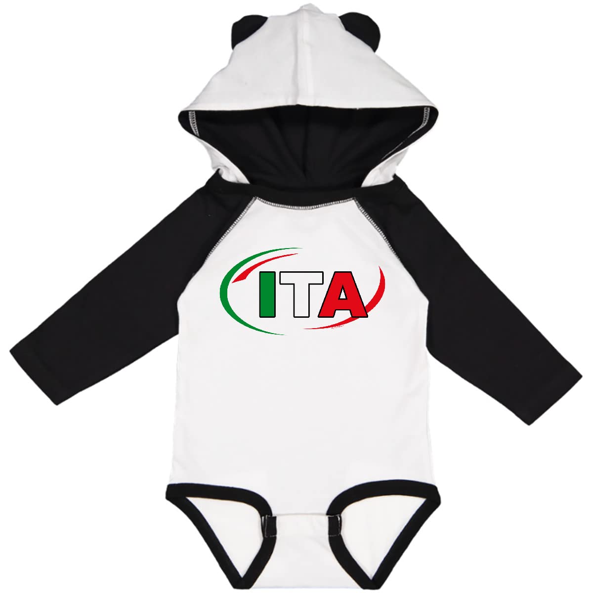 Inktastic Italy Flag Long Sleeve Baby Bodysuit - Soft Cotton Infant Romper for Boys & Girls - Perfect for National Holidays, Family Photos & Italian Pride Events