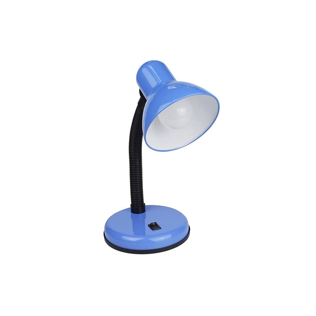 Adjustable LED Desk Lamp with Flexible Gooseneck - Blue Eye Protection Bedside Table Lamp for Bedroom, Study & Office | Perfect Reading Light & Decorative Lighting for Nightstands, Dorm Rooms & Workspaces