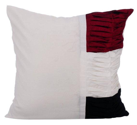 Aqua Blue Art Silk Throw Pillow Cover - Water Wave Design for Sofa, Bed & Home Decor - Soft & Luxurious Cushion Cover for Living Room, Bedroom