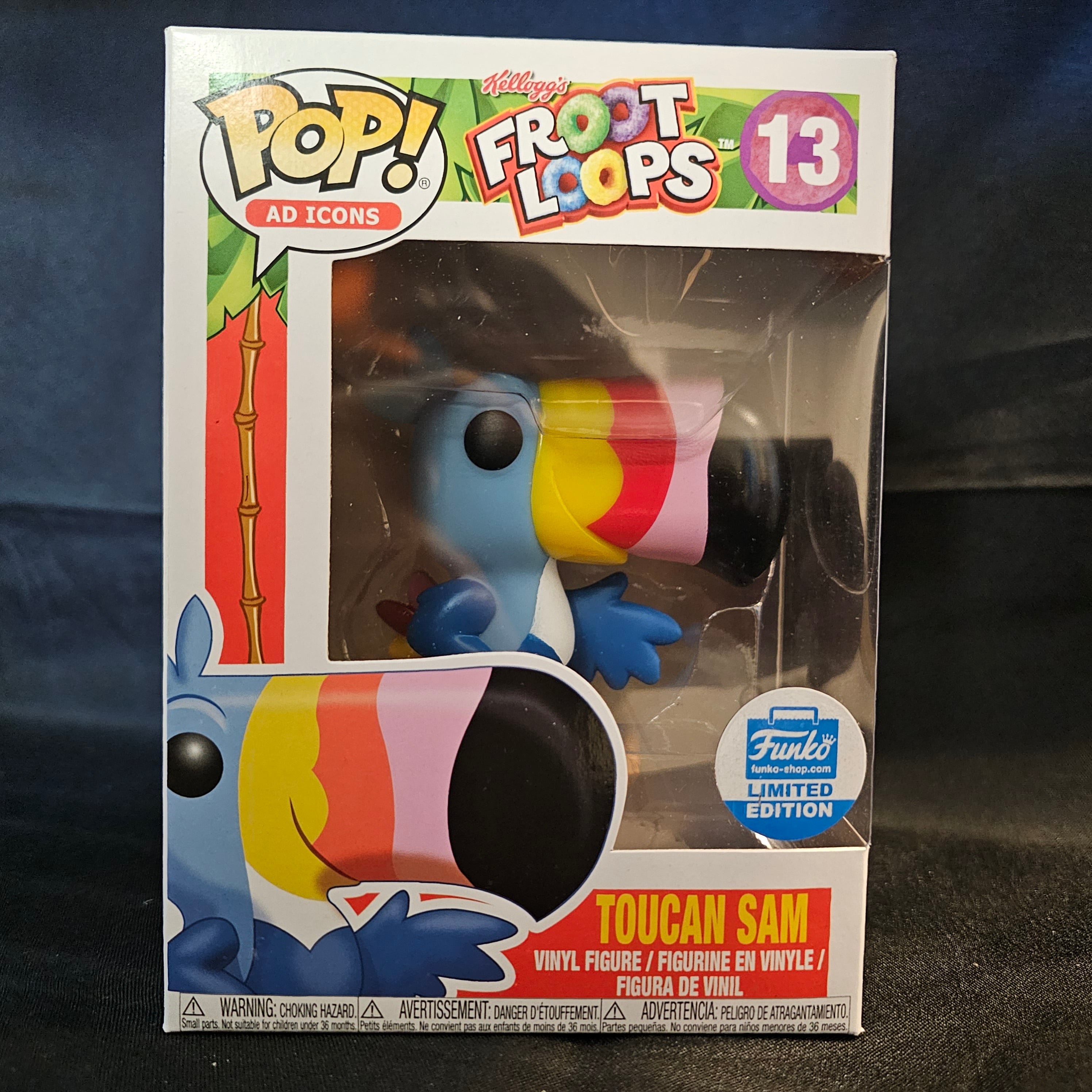 Funko Pop! Vinyl Figure: Toucan Sam from Froot Loops - Ad Icons Collection - Limited Edition Collectible for Cereal Lovers & Pop Culture Fans - Perfect for Display, Gifts, and Nostalgic Home Decor