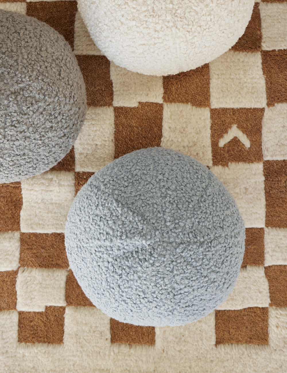 Bouclé Ball Pillow by Sarah Sherman Samuel - Soft Knit Decorative Throw Pillow for Living Room, Bedroom, Nursery - Stylish Home Decor Accent for Sofa, Chair, or Bed