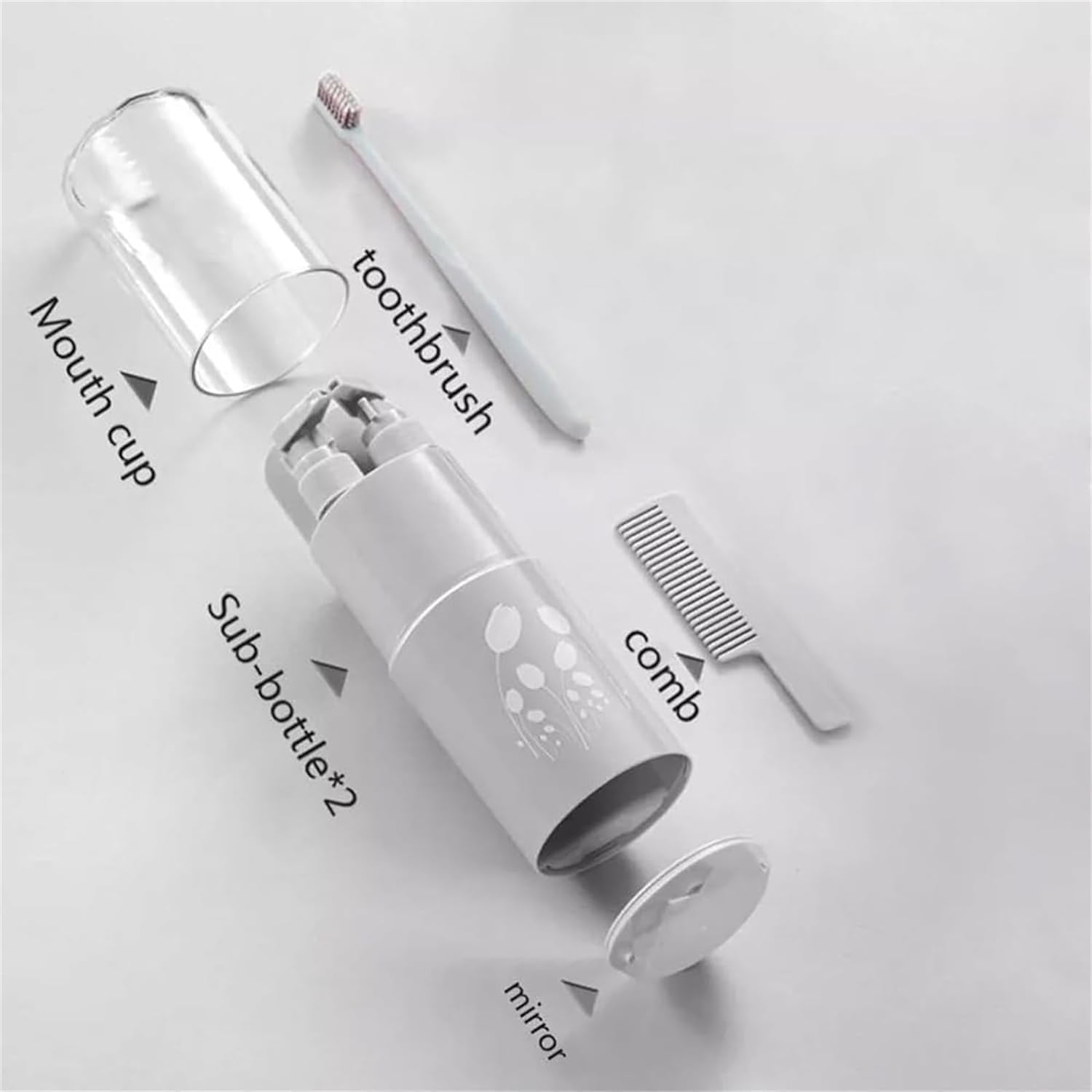 2024 Premium 8-in-1 Waterproof Travel Toiletry Set - Compact Organizer for Minimalist Travelers | Portable Shower Caddy & Cosmetic Storage | Ideal for Camping, Gym, Business Trips & Vacation Packing