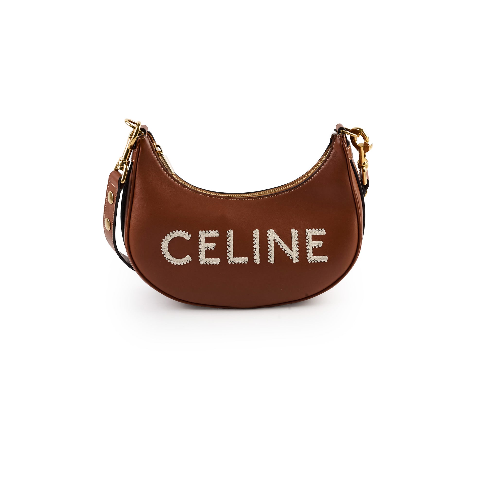 Celine Medium Ava Strap Bag in Smooth Calfskin Tan - Luxury Leather Crossbody Purse for Women | Perfect for Work, Travel & Everyday Use