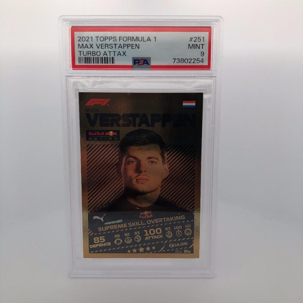PSA 9 Graded MAX VERSTAPPEN #251 Racing Card - Perfect for Collectors, Sports Memorabilia Enthusiasts & F1 Fans Display