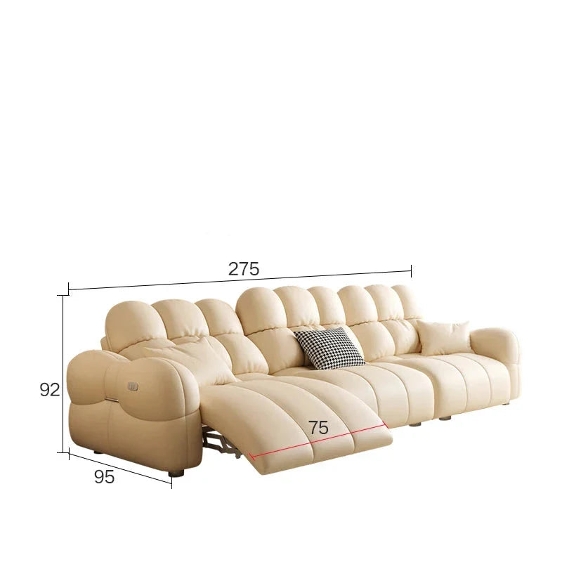 Cloud Lazy Puff Extendable Large Sofa - Ultra Comfortable Modern Luxury Sectional Couch for Living Room, Bedroom & Home Theater | Perfect for Relaxing, Lounging & Movie Nights