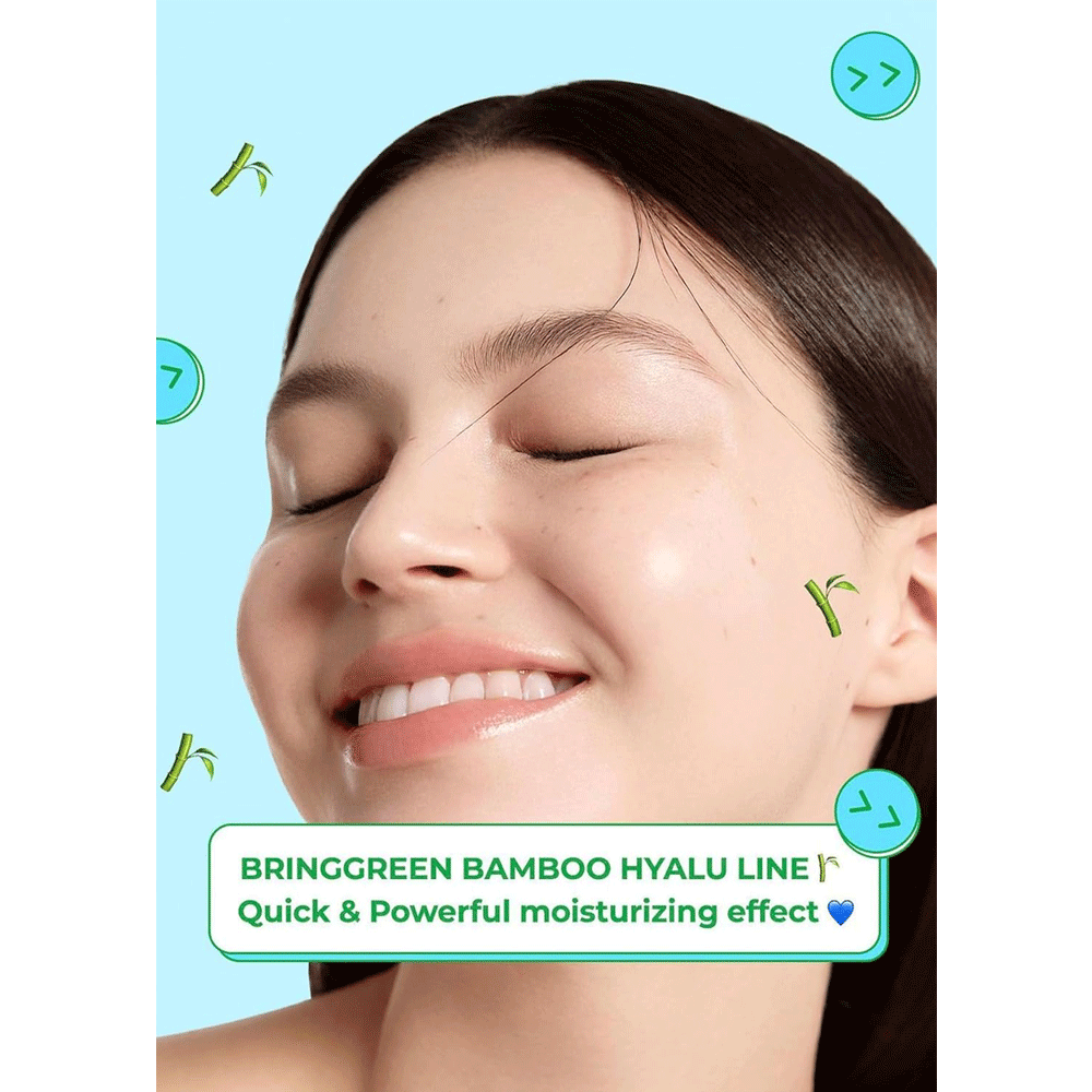 BRING GREEN Bamboo Hyalu Hydrating Toner 250ml - Soothing Facial Toner with Hyaluronic Acid for Dry & Sensitive Skin | Hydrating & Refreshing for Daily Skincare Routine