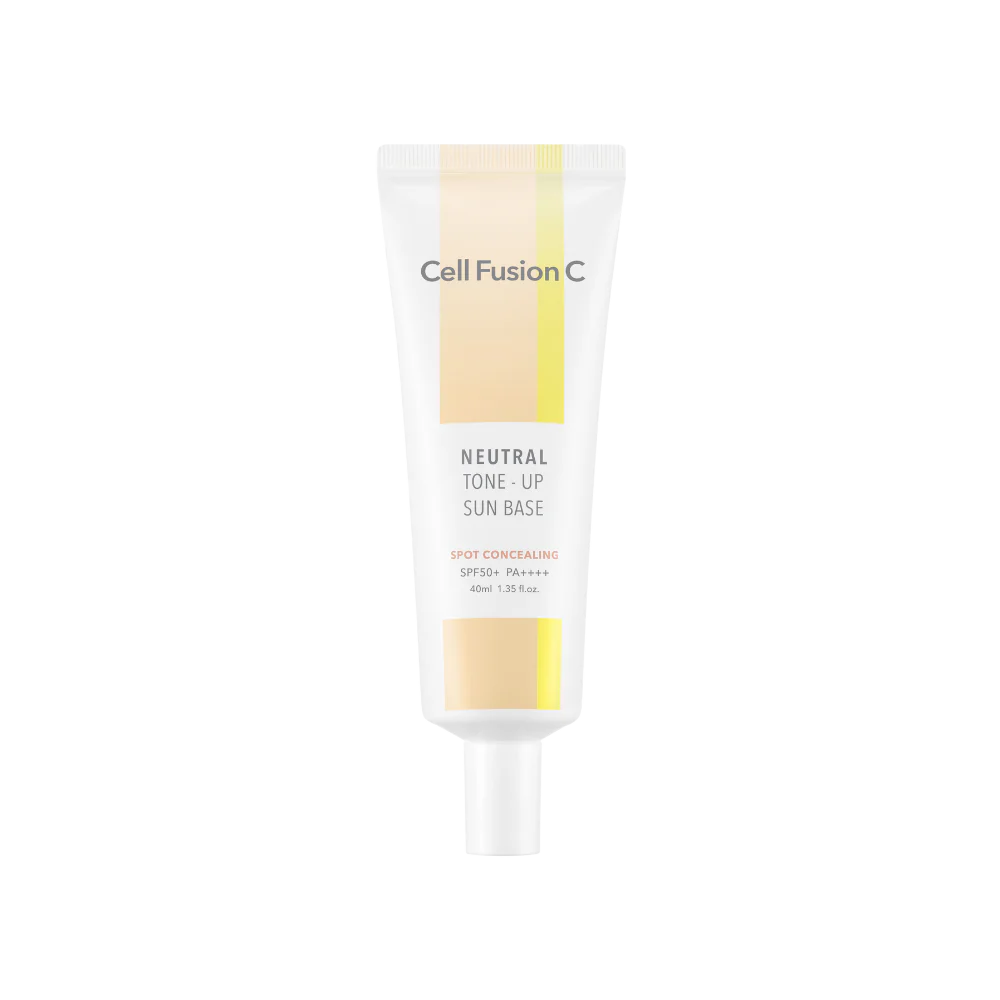 Cell Fusion C Tone Up Sun Base SPF50+ PA++++ - 40ml, 4 Shades, Korean Sunscreen for Brightening & UV Protection - Perfect for Daily Use, Makeup Base, and Outdoor Activities