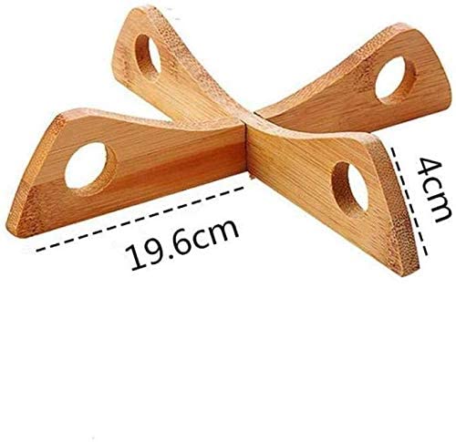 Premium Reversible Wooden Trivet Coasters - 9