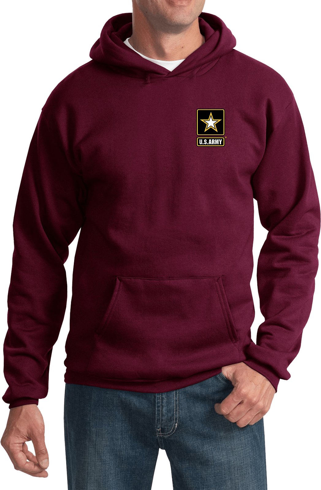 US Army Pocket Print Hoodie for Men - Stylish & Comfortable Cool Shirts - Perfect for Outdoor Activities, Military Enthusiasts & Casual Wear