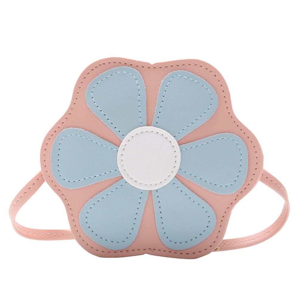 LUOZZY Kids Crossbody Bag - Flower Purse for Girls, Pink | School & Party