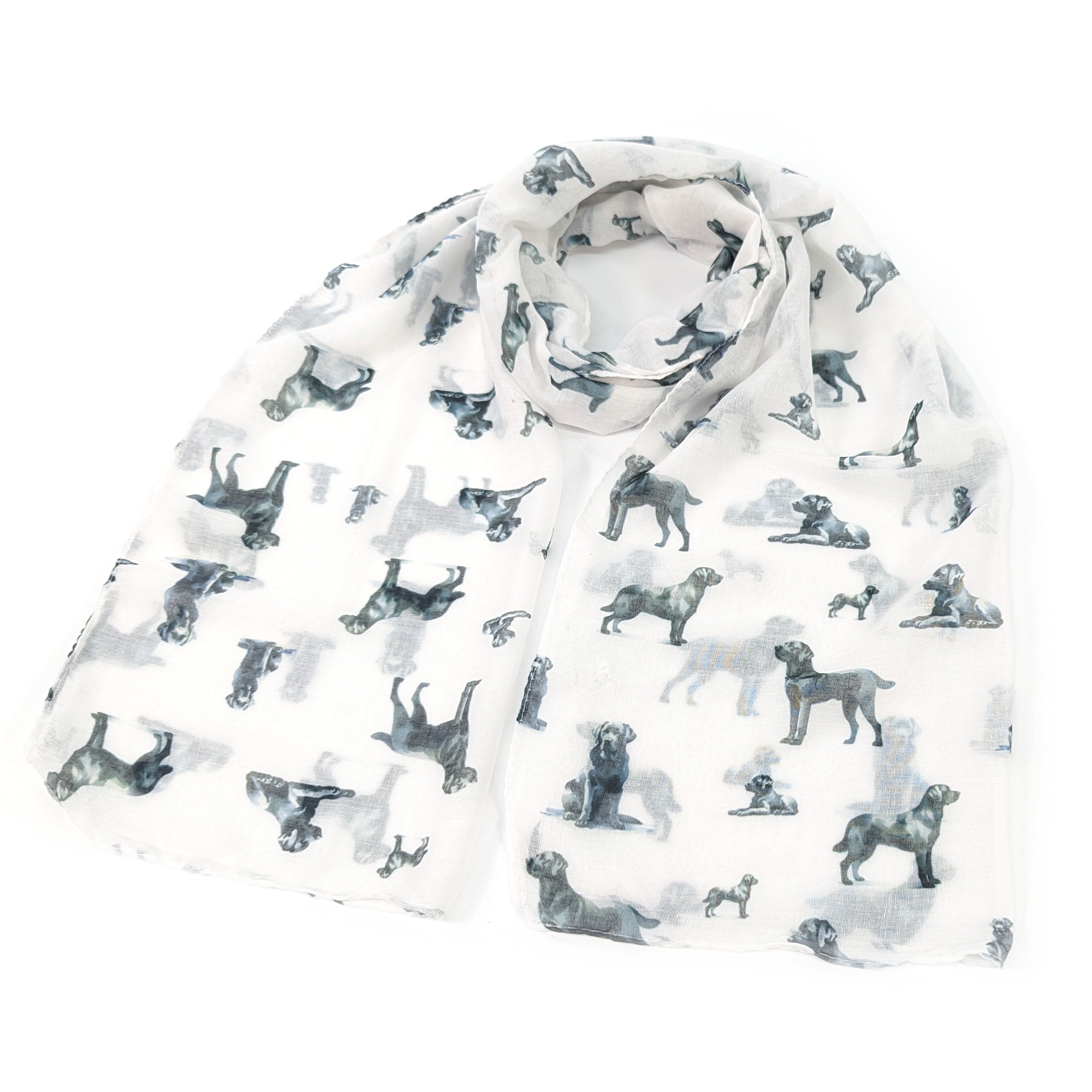 Dapper Dog Scarf - White (50x180cm) | Stylish Pet Fashion Accessory for Small & Medium Dogs | Perfect for Winter Walks, Photo Shoots & Special Occasions