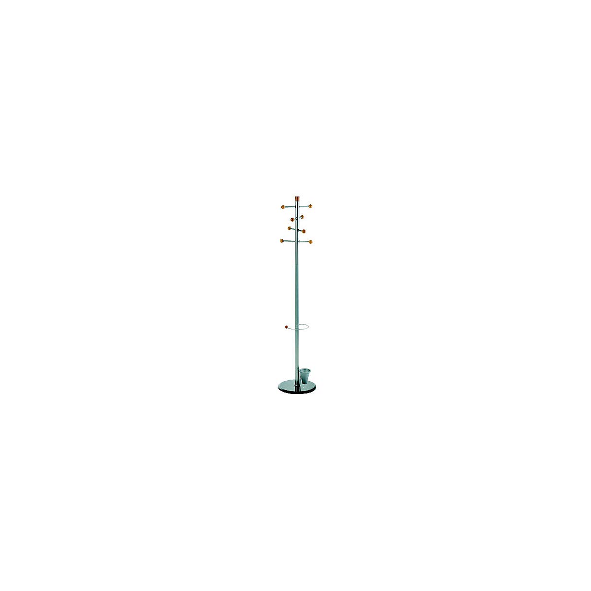 8-Hook Wall Mounted Coat Rack with Umbrella Stand - Space Saving Entryway Organizer, Sturdy Metal Construction in Modern Gray (69 x 15 Inches) - Perfect for Hallway, Mudroom, or Apartment Entry Storage