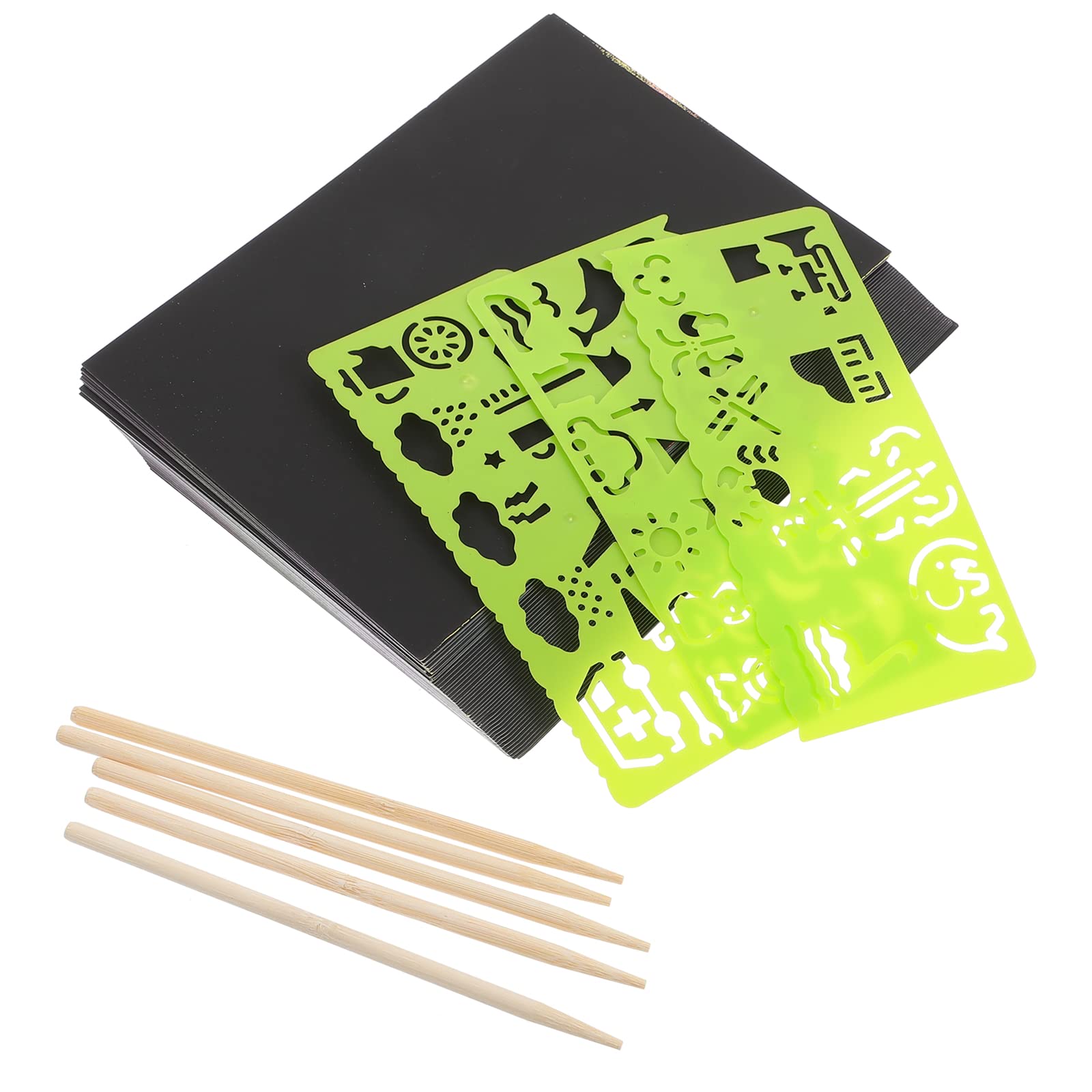 Wakauto Kids Scratch Paper Art Set - DIY Creative Drawing Kit for Children, Fun Scratch Painting Activity Toy for Boys & Girls - Perfect for Birthday Gifts, Classroom Projects & Family Craft Time